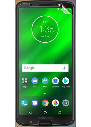 Гидрогелевая защитная пленка aurora aaa на motorola moto g6 plus на весь экран прозрачная