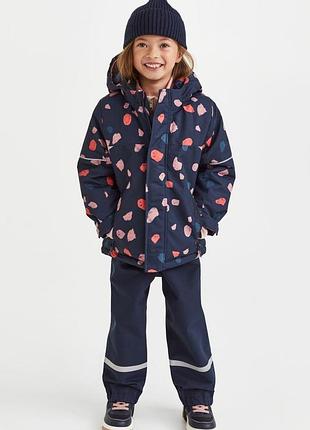 Куртка для дівчинки h&m зимова з принтом