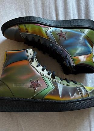 Converse pro leather high spectrum iridescent mens shoes 170494c nwb
