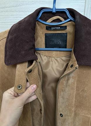 Куртка із 100% замші zara 4