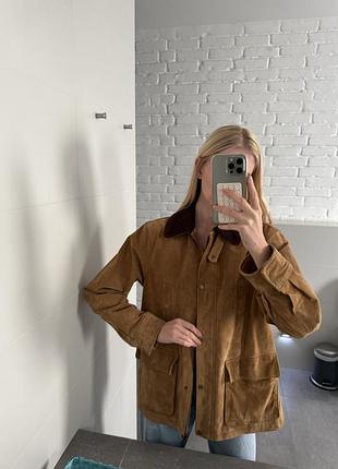 Куртка із 100% замші zara 7