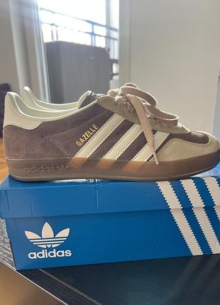 Кеди унісекс adidas gazelle коричневі
