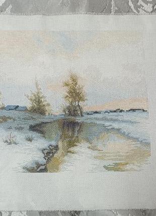 Вишита картина " початок весни".