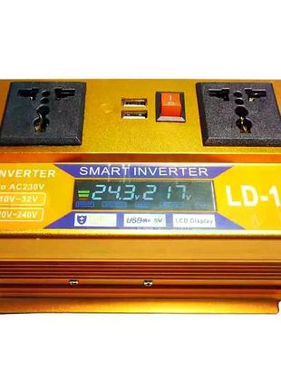 Інвертор 5 core sc-1000va 1000w 12v • перетворювач напруги 5 core sc-1000va 12v-220v 660 вт з usb та захистом