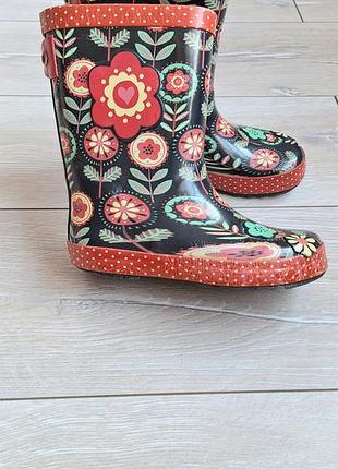 Чоботи гумові на дівчинку р-р 12(19 см) tu
