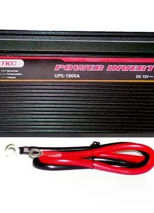 Перетворювач 5 core ups-1800a 1800w 12v • інвертор 5 core ups-1800a 12v-220v із зарядкою акумулятора 20a та функцією ups