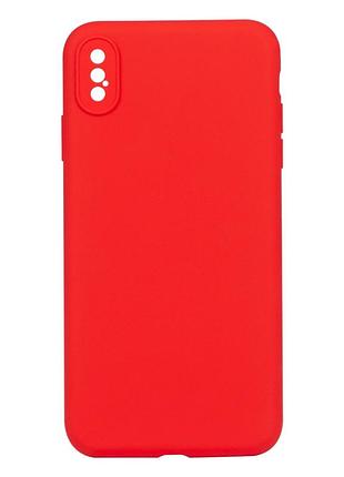 Чохол silicone case full camera no logo для iphone xs max