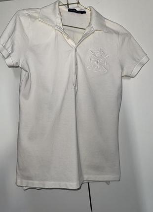 Поло жіноче ralph lauren біле 3