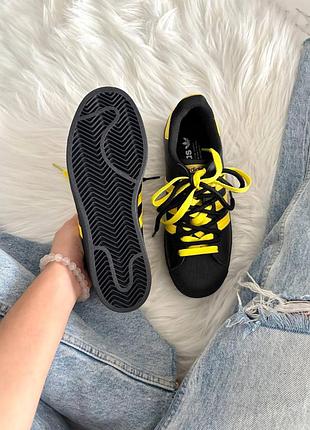 Adidas superstar pokemon black yellow custom 3