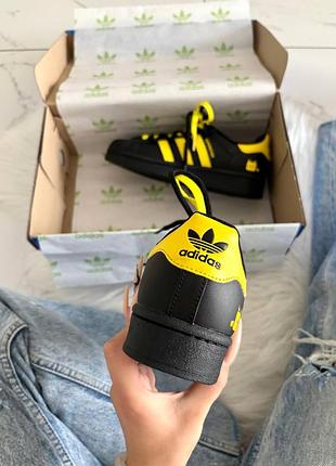 Adidas superstar pokemon black yellow custom 8