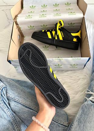 Adidas superstar pokemon black yellow custom 10
