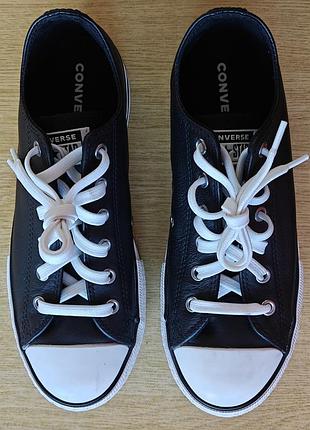 Кеды кожаные converse chuck taylor all star leather eva platform low (модель ctas eva lift ox, 669710c)