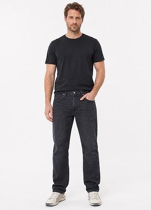 Джинсы мужские wrangler regular прямые 100% коттон ,38 темно-серый графит
