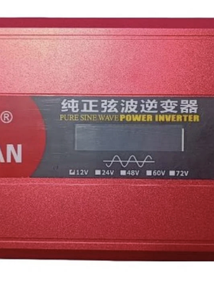 Інвертор для автомобільних акумуляторів eryuan 12v → 220v 3500w