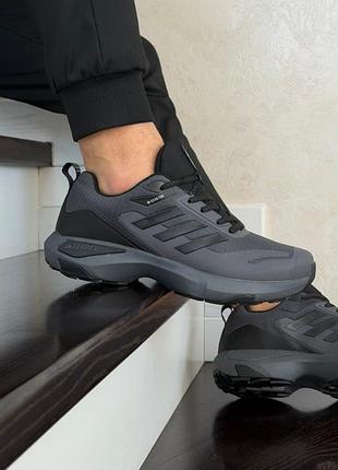 Утеплені зимові чоловічі кросівки adidas terrex anulander winter termo grey адідас сірого кольору термо