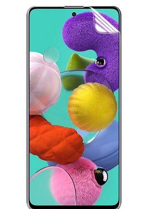 Гидрогелевая защитная пленка на samsung galaxy a51 на весь экран прозрачная