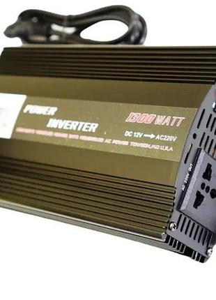 Інвертор 5 core 1300w 12v ups+charge • перетворювач напруги 5 core 1300w 12v-220v із зарядкою акумулятора та захистом