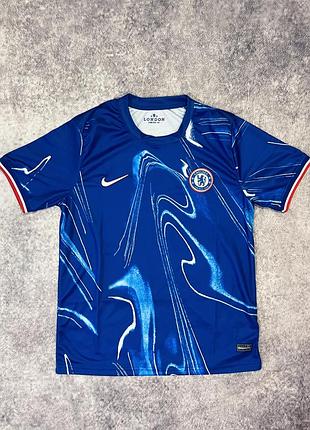Футбольна футболка chelsea fc челсі nike домашня 2024/25 sterling #7 | короткий рукав | розмір l