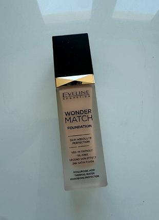 Тональний крем eveline wonder match foundation 10 light vanilla