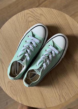 Кеди converse all star низькі, м'ятні, 35 (22 см)