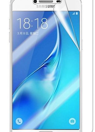 Гидрогелевая защитная пленка на samsung galaxy c5 на весь экран прозрачная