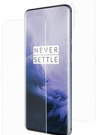 Гидрогелевая защитная пленка aurora aaa на oneplus 7t pro на весь экран прозрачная