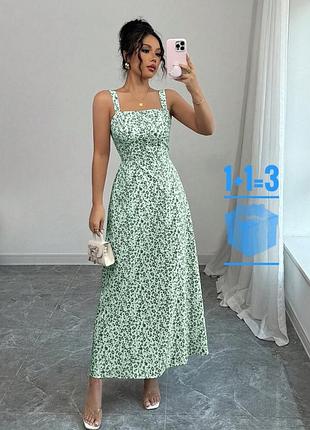 Довга сукня в квітковий принт shein xl
