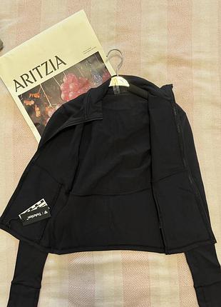 Кофта на блискавці aritzia tnaction, чорна, нова