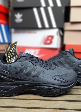 Утеплені зимові чоловічі кросівки adidas mts pro gore-tex winter termo grey адідас сірого кольору термо