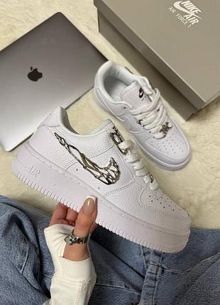 Nike air force 1 low molten metal silver