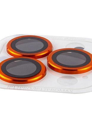 Защитное стекло metal classic на камеру для apple iphone 17 pro (6.3") / 17 pro max (6.9") оранжевый / orange