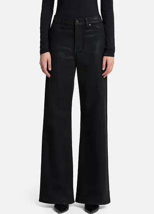 Шикарные джинсы клеш 7 for all mankind lotta in jet setter black