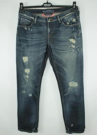 Премиальные джинсы ручной работы jacob cohen pw karen handmade tailored distressed denim jeans