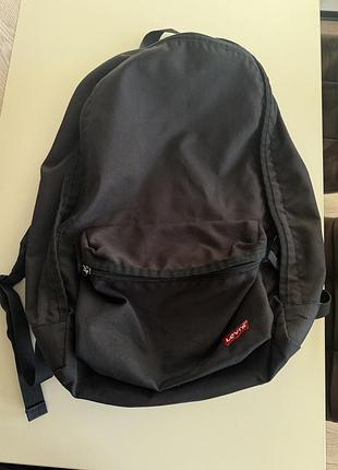 Оригінальний рюкзак levi's l-pack standard, чорний, 23л
