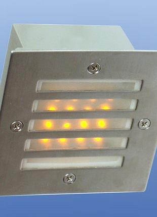 Светильник грунтовой встроенный led 1.6w ip54 (302g/16) brille 144120