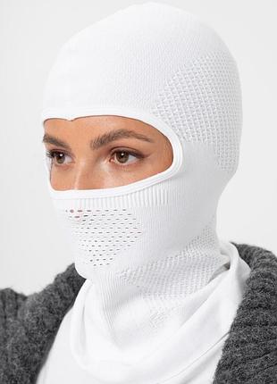 Женская горнолыжная хлопковая балаклава without web white