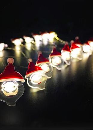 Гірлянда дід мороз, 20 led, 2м
