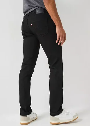 Чорні звужені джинси levi's 512 slim tapered black denim jeans