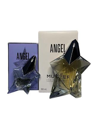 Оригінальні парфуми mugler angel edp (~10/25 мл) + angel edt 2019 (~95/100 мл) набором з коробками