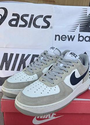 Кроссовки nike air force 1 07 low кожаные замшевые