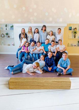 Велика акрилова фотографія на дерев'яній підставці (30х20 см, горизонтальна)