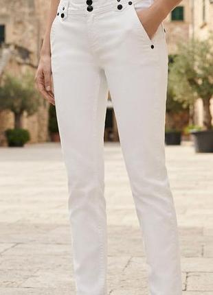 Белые женские брюки / джинсы massimo dutti, размер 40 (l)