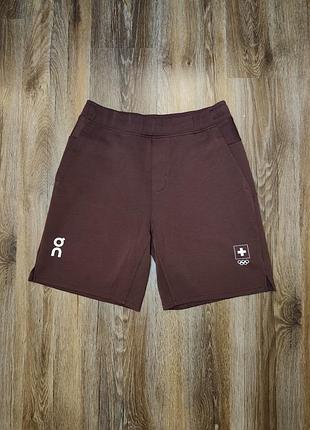 Оригинальные спортивные шорты onunning - swiss olympic sweat shorts (размер l)