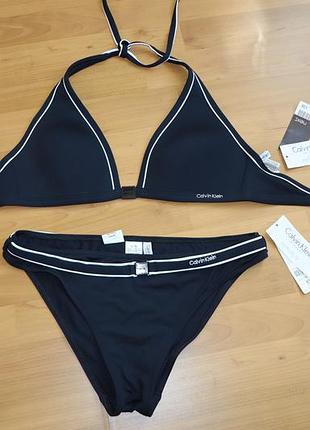 Calvin klein купальник чорний l / 36d новий