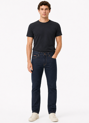Джинсы мужские wrangler regular прямые 100% коттон ,31 темно-синий