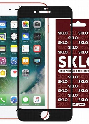 Защитное стекло sklo 3d для apple iphone 7 plus / 8 plus (5.5") черный