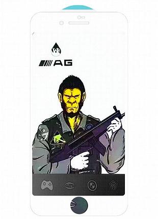Защитное стекло 5d anti-static matte (тех.пак) для apple iphone 7 plus / 8 plus (5.5") белый