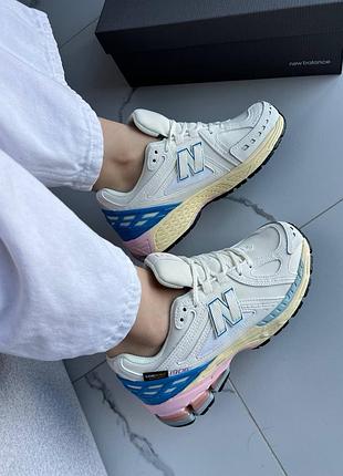 ➡️ new balance 1906r cordura white blue pink