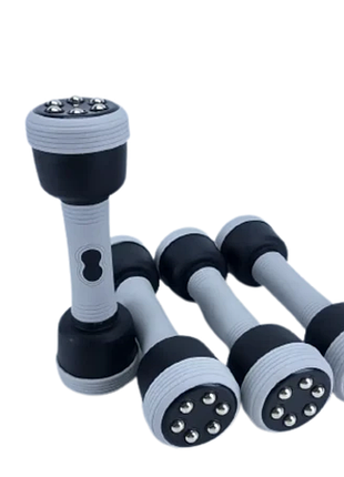 Массажные гантели с изменяемым весом для фитнеса swan fit massage dumbbells серые (17494-31_994)