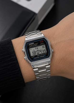 Годинник casio a159 montana сріблястий кварцевий